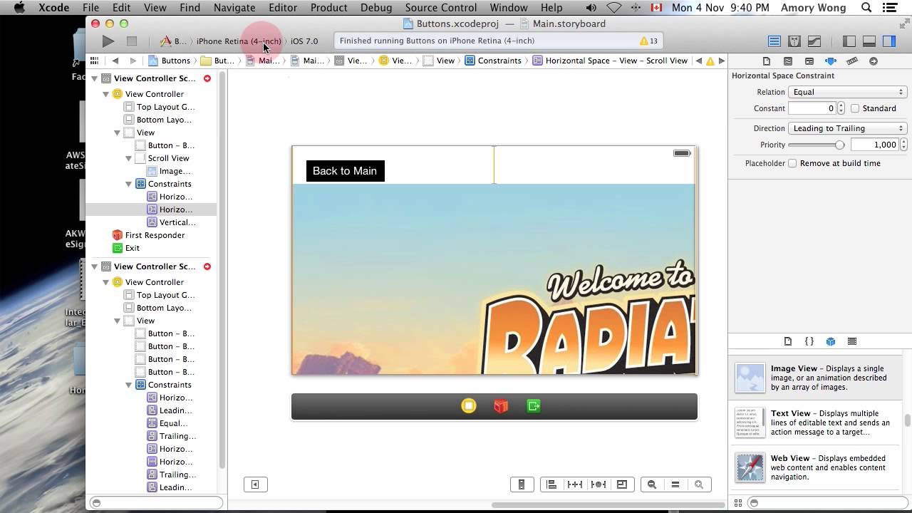 Xcode Image Scroll Lesson - YouTube