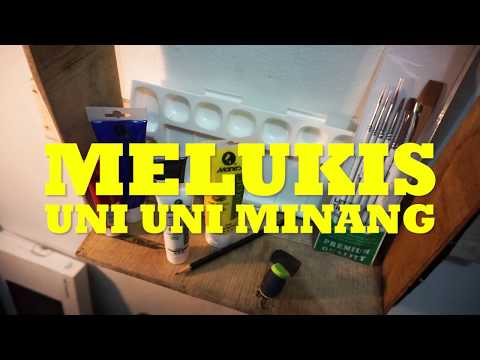melukis di atas kanvas | Gambarin
