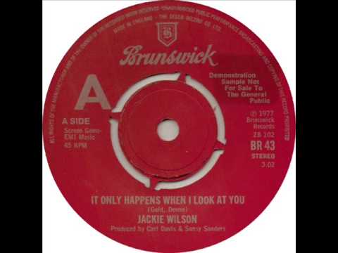 英7” Jackie Wilson It Only Happens When I Look At You / Just As Soon As The Feelings Over BR43PROMO BRUNSWICK プロモ /00080 Jackie Wilson – It Only Happens When I Look At You