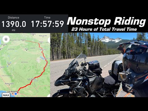 Iron Butt 1390 Mile Ride from Hauser ID to Chino Hills CA on a BMW R1250GSA @Kyle Bradshaw