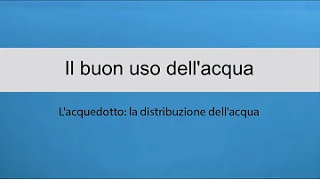 Cosa significa l'acquedotto?