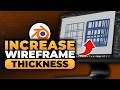 How To Increase Wireframe Thickness in Blender (𝟮𝟬𝟮𝟲) | 100% WORKS | NO Yapping, To The Point &amp; EASY