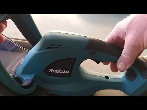 Makita DUH523 520mm Cordless Hedge Trimmer Unboxing and First Test.