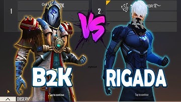 BORN2KILL VS RIGADA | B2K AWM GOD VS ONE TAP GOD -  HANDCAM GAMEPLAY