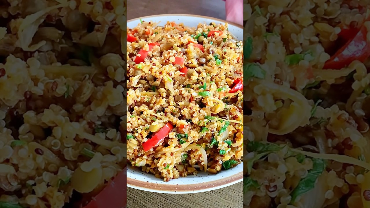 Ai încercat Quinoa? O Rețetă Simplă ➡️ Quinoa cu Linte și Legume 