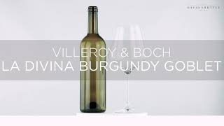 Villeroy Boch La Divina Burgundy Goblet