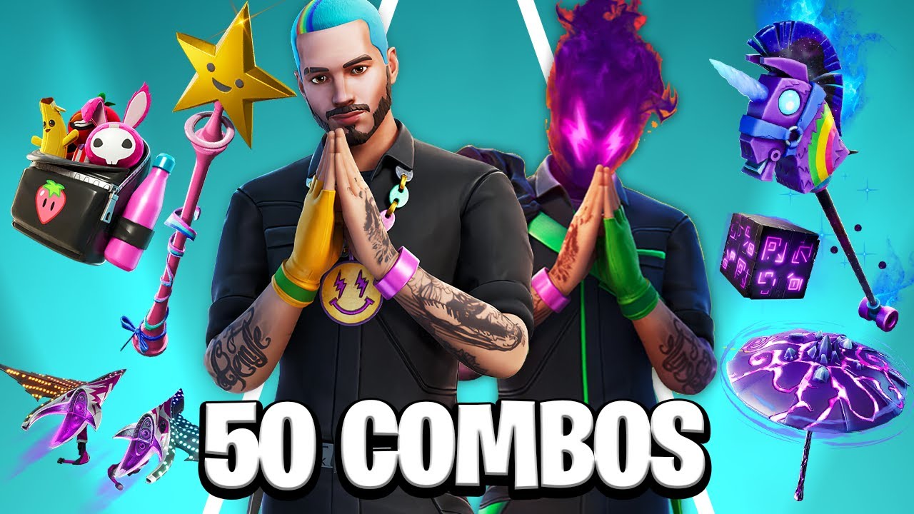 ️LOS *50* MEJORES COMBOS para la skin J BALVIN (1) COMBOS 145🔥