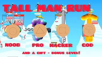 Tall Man Run NOOB vs PRO vs HACKER vs GOD | Gameplay Animation 2