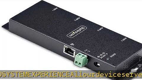 StarTech.com 4-Port Serial to Ethernet Adapter, IP Serial Device Server for Remote RS232 Devices, W