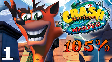 Crash Bandicoot 3: Warped - 105% - PART 1