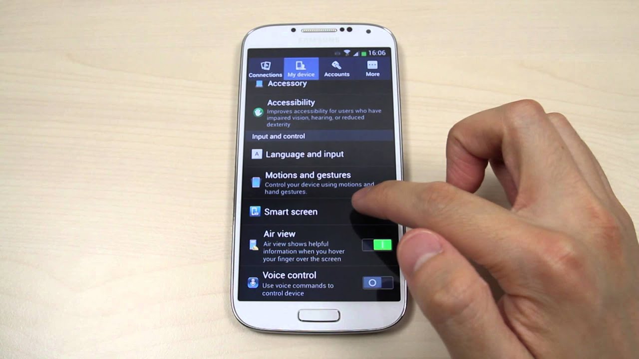 Special Feature of Samsung Galaxy S4 GT-I9500 / GT-I9505 : Smart Scroll