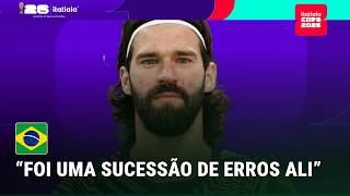GOLEIRO ALISSON FALA EM ERRO DO BRASIL EM GOL SOFRIDO PRA MARROCOS, MAS EXALTA RECUPERAÇÃO
