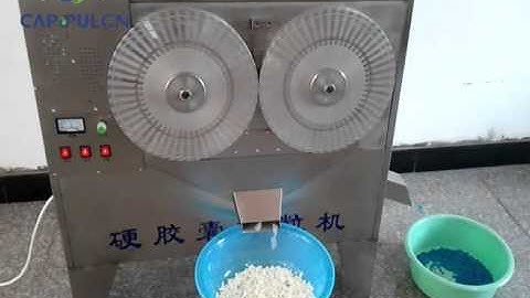 Empty capsule separating machine operation video