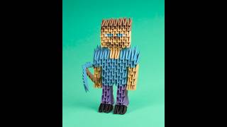 Creating Minecraft Steve With 3D Origami