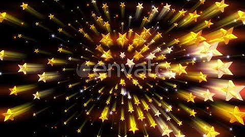 Stars Golden Background | Motion Graphics - Envato elements