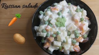 سلطة روسيه باردة(Russian Salad)...أشهر مقبلات غربيه تقدم مع البيتزا