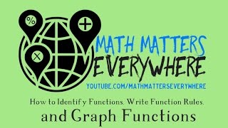 How to Identify Functions, Write Function Rules, and Graph Functions Video