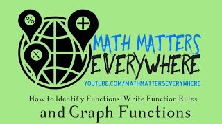 How to Identify Functions, Write Function Rules, and Graph Functions Video