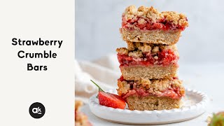 Strawberry Crumble Bars