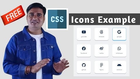 CSS में Icon कैसे लगाते हैं | How to Add Icons on HTML Website?