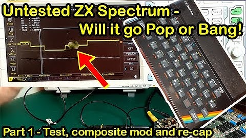 ZX Spectrum - untested. Repair/Refurb Part 1. Composite video mod, re-cap.