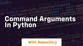 command arguments in python Details