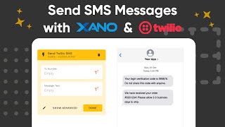 Send SMS Messages with Twilio and Xano | Integrations | Adalo: Build Apps without Code #nocode screenshot 3