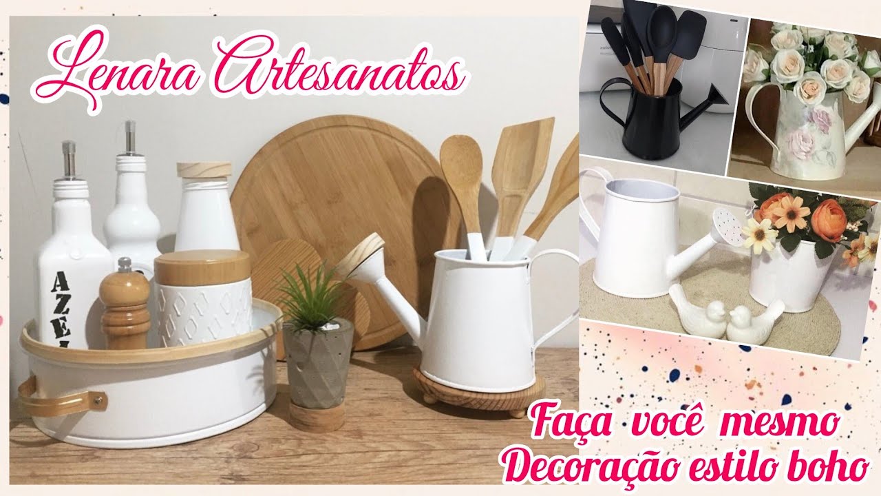 Faça você mesmo decoração estilo boho com reciclagem simples e fácil de fazer 