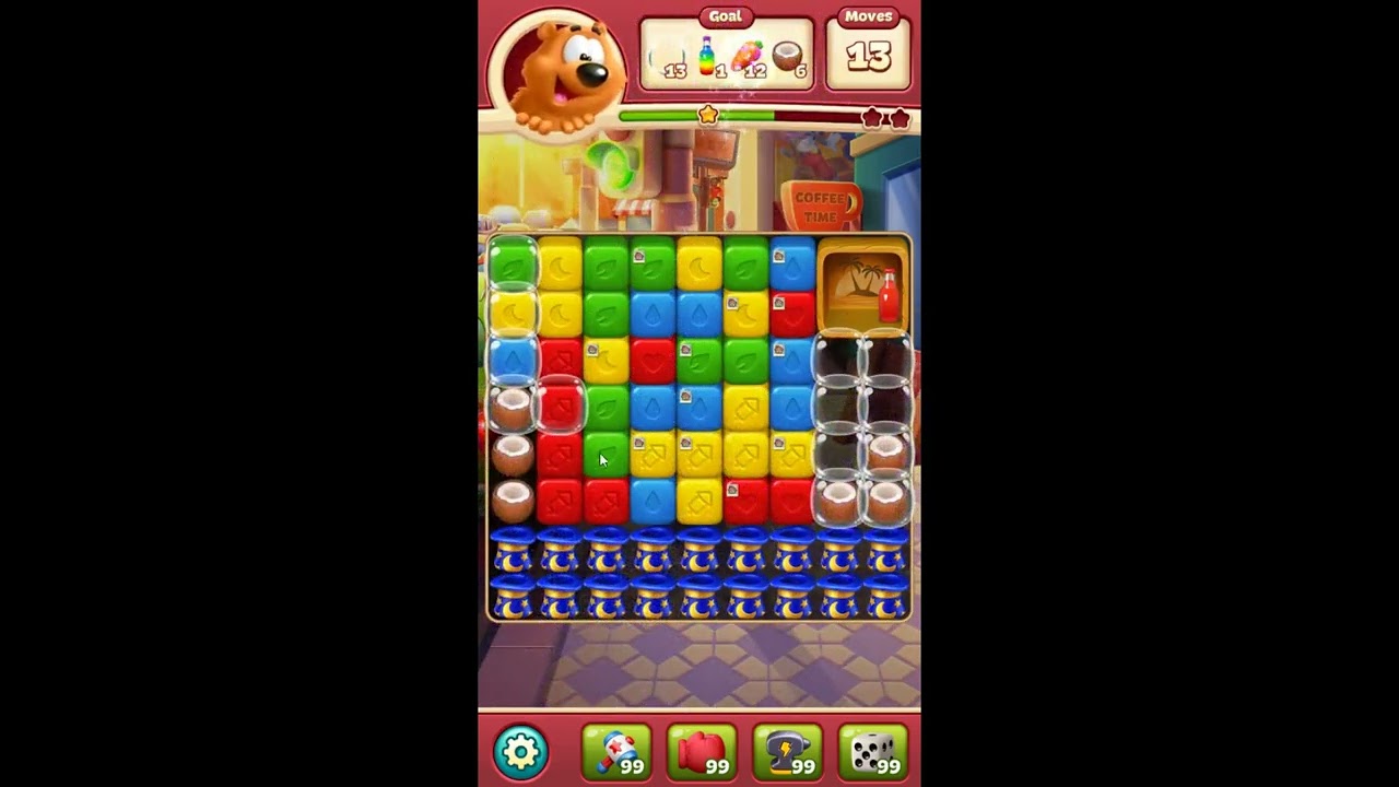 Toon Blast Level 8191 - NO BOOSTERS 🐻🐺🐱 | SKILLGAMING ✔️