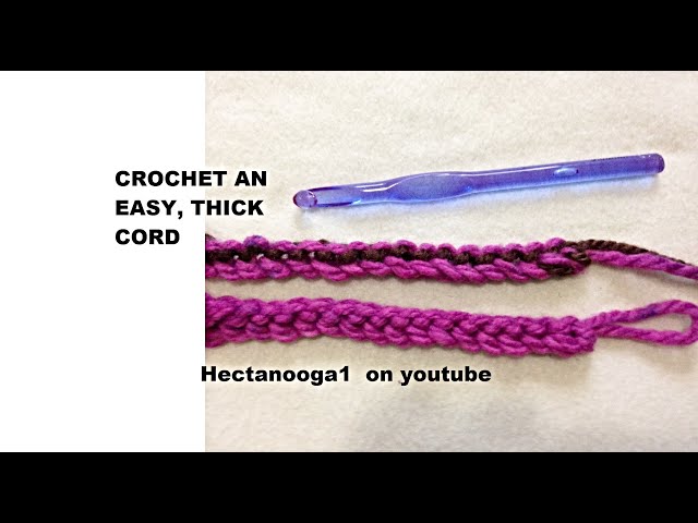 EASIEST CROCHET THICK CORD, Absolutely the EASIEST crochet cord. 