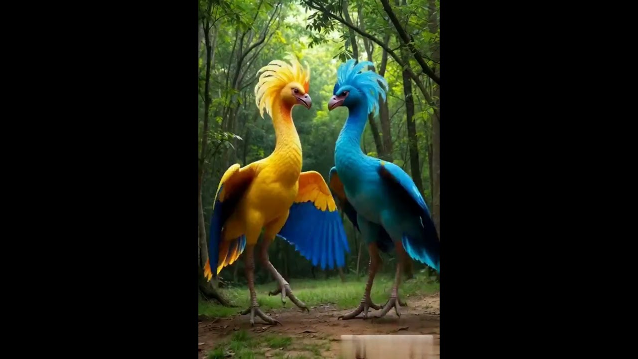 A Peaceful Dance of Two Birds 