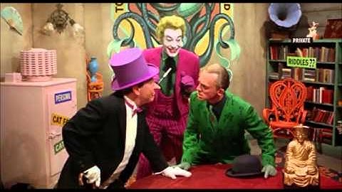 Joker shocks the penguin and the riddler