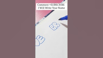 How To Write Bubble Letters | SUBSCRIBE NAME REQUEST #SHORTS