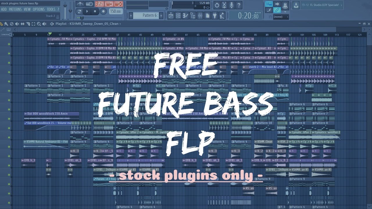 Free Future Bass flp using stock plugins only | FL STUDIO 12 - YouTube
