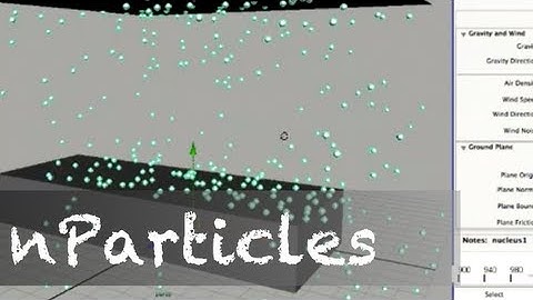 Autodesk Maya Tutorial - nParticles - Hail/Snow - Nucleus Node