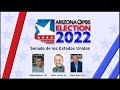 Debate del Senado de Arizona en EE. UU. 2022 entre Mark Kelly, Blake Masters & Marc Victor