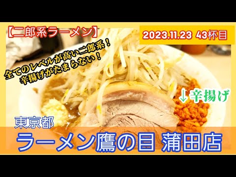 [ラーメン][蒲田] ラーメン鷹の目 蒲田店 ラーメン小【2023年43杯目】