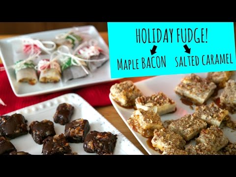 Holiday Fudge: Maple Bacon and Salted Caramel Pecan! - La Cooquette