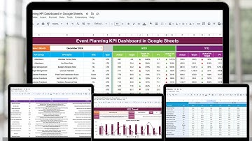 Event Planning KPI Dashboard in Google Sheets