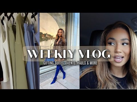 WEEKLY VLOG| GIFTING SUITES, EVENTS, & BUNCH OF INFLUENCER STUFF @SymphaniSoto