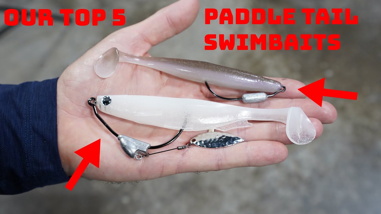 5 Paddle Tail Swimbaits Soft Plastic Bass Fishing Lure Real Shad 20 