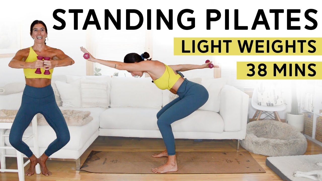 Challenging Pilates Mat Class (45 Min) - Total Body, No Equipment