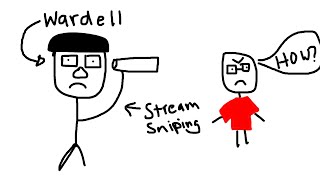 Wardell Stream Sniped me and lost? (WITH EVIDENCE)