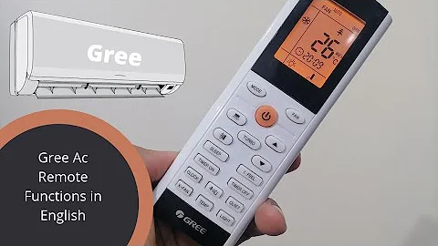 Gree Ac Remote Settings | Functions | instructions in English | How to use Gree Ac Remote