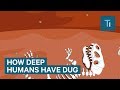 Incredible Animation Shows How Deep Humans Have Dug