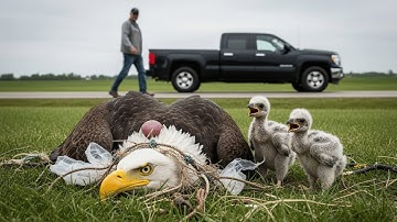 Rescuing a Bald Eagle Family Trapped in Nets – A Video That Touches Your Heart
