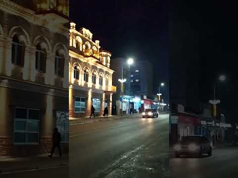 Ковель. Підсвітка поліклініки.