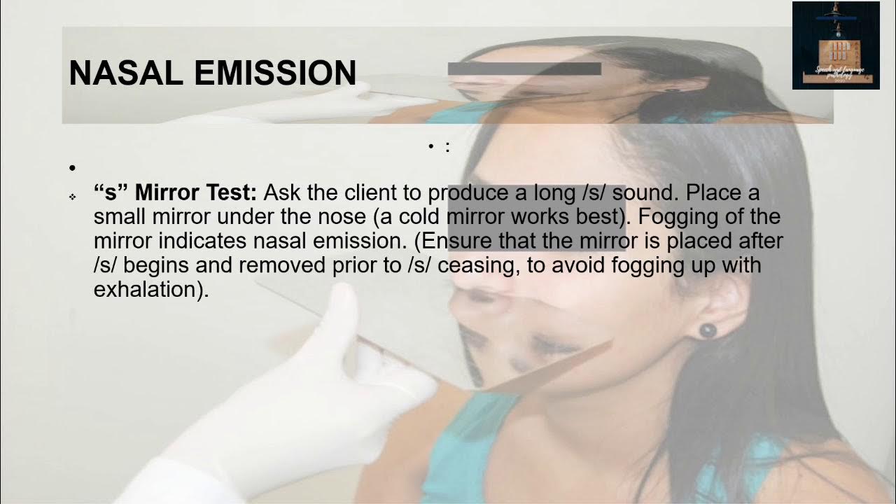 Nasal Air Emissions in Cleft Palate Speech Velopharyngeal