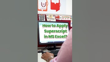 How to Apply Superscript in MS Excel? | IPB #exceltricks #shorts