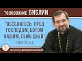 "Веселитесь пред Господом, Богом вашим, семь дней" (Лев. 23:40)  Протоиерей Димитрий Сизоненко